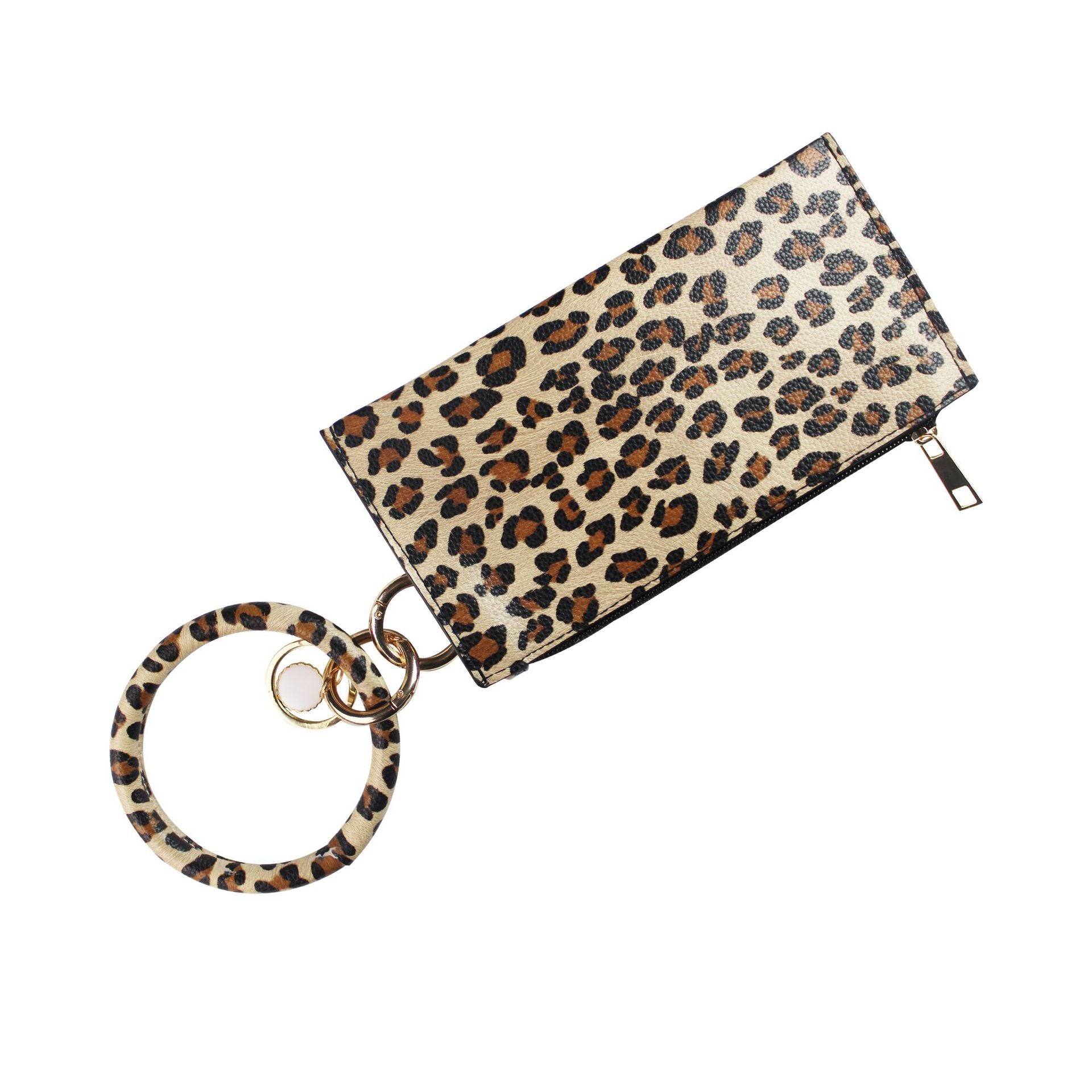 Wholesale Leopard Wallet Wrist Keychain